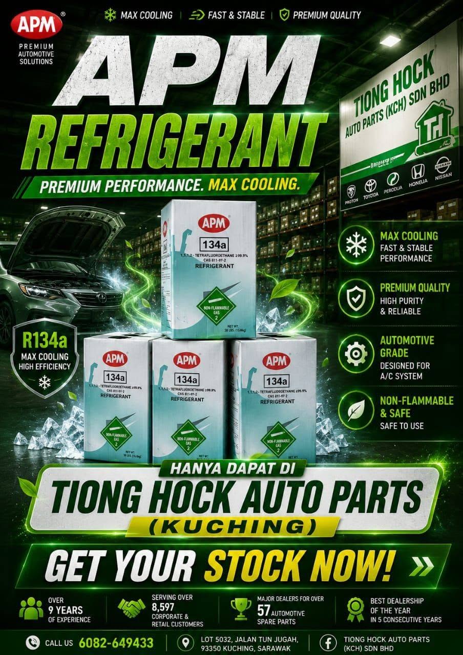 Automotive parts and product lines at Tiong Hock